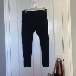 Women’s M Black Jockey Leggings (side pockets)